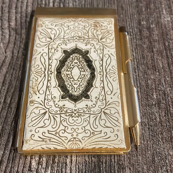 Accessories Vintage Pocket Address Book With Pen Embossed Leather